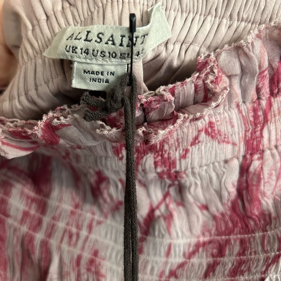 All Saints Lara Grasmere Top Size 10 - Picture 4 of 6